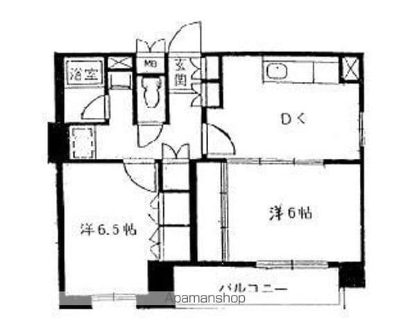 ロワール豊玉(2DK/3階)の間取り写真