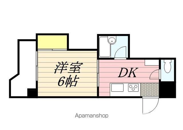 シュラインはこざき(1DK/3階)の間取り写真