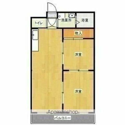 サンライフ今渡(2LDK/3階)の間取り写真