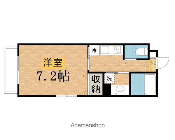 カーサ ブリランテ(1K/2階)の間取り写真