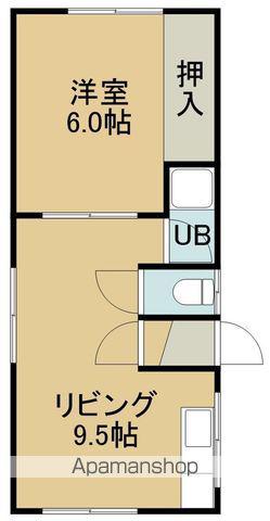 ハイツアップルKK(1DK/2階)の間取り写真