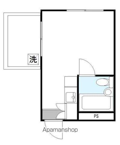 トップ代々木公園第2(ワンルーム/3階)の間取り写真
