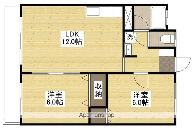 サンコーポ(2LDK/3階)の間取り写真
