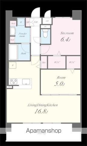 フェンテイーストII(1SLDK/7階)の間取り写真