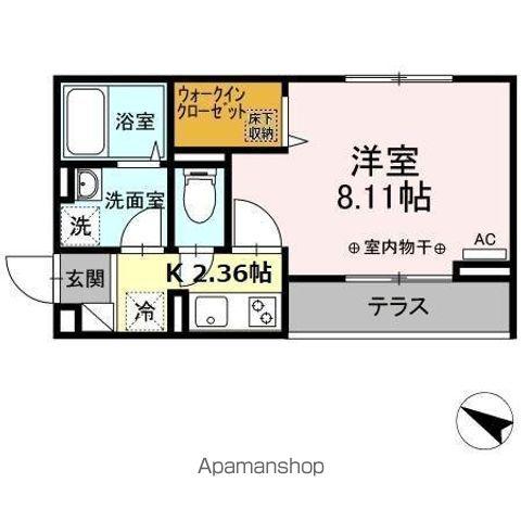 ソフィア浅草(1K/1階)の間取り写真