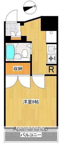 サンビーム初台(1K/4階)の間取り写真