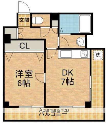 フラットワセダ(2DK/8階)の間取り写真