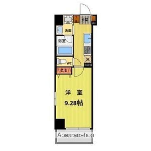 プランベイム滝子通(1K/4階)の間取り写真