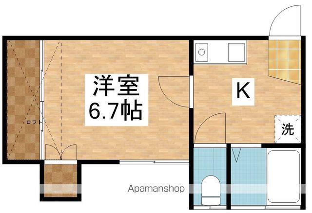 エステート松島(1K/2階)の間取り写真