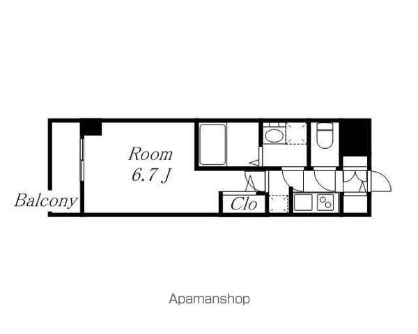 S-RESIDENCE熱田(1K/12階)の間取り写真