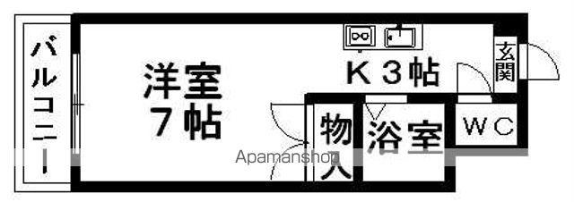 石丸ビル(ワンルーム/5階)の間取り写真