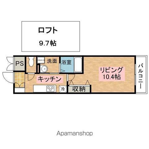 スマイルⅡ番館(1K/2階)の間取り写真