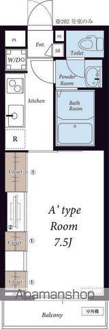 リブリ・MIMUⅡ(1K/1階)の間取り写真