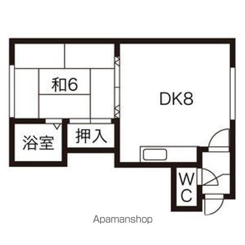マクセル35/100(1DK/2階)の間取り写真