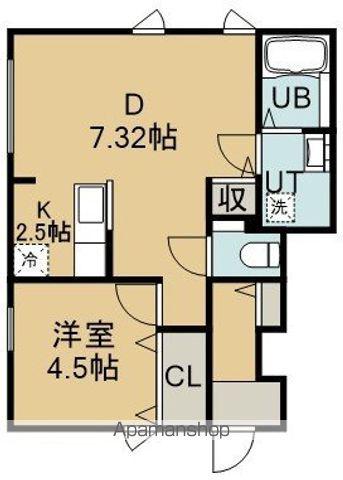 NC TERRACE Ⅱ(1DK/1階)の間取り写真
