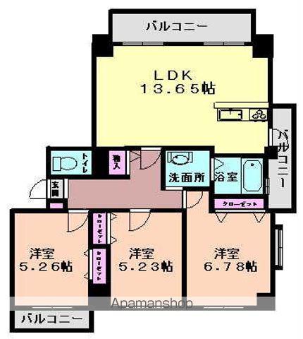 クインテセンス(3LDK/9階)の間取り写真