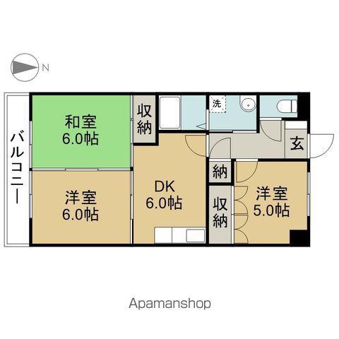 リアライズ甚目寺(3DK/6階)の間取り写真