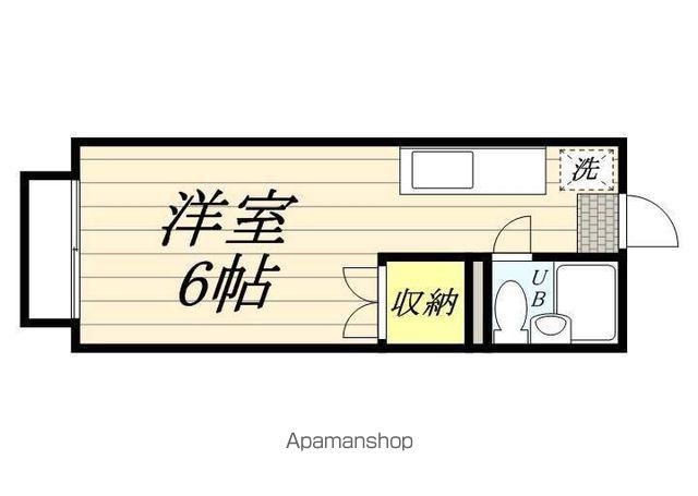 エステートピアヒロ(ワンルーム/1階)の間取り写真