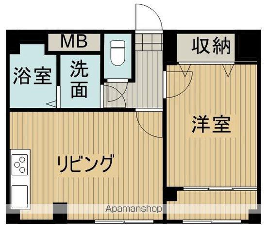 網の浦ハイツ(1LDK/2階)の間取り写真