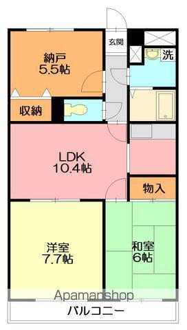 アルタイルヴィラ(3LDK/1階)の間取り写真