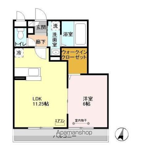 メゾンクロノス(1LDK/3階)の間取り写真