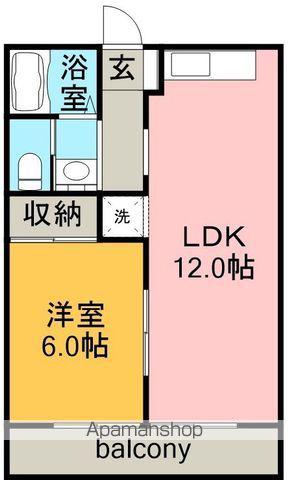 グレースフル(1LDK/1階)の間取り写真