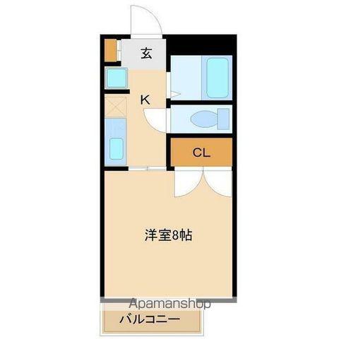 グレース雅(1K/2階)の間取り写真