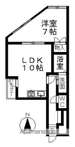 丸の内小竹ビル(1LDK/4階)の間取り写真