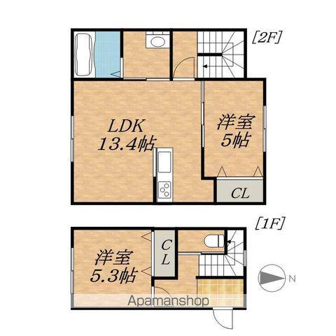 グランディール大通(2LDK)の間取り写真