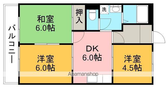 サンプラザ サカイ(3DK/3階)の間取り写真