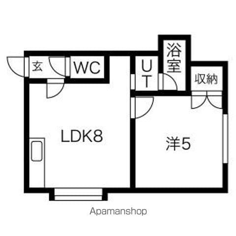 メゾンドール菊水(1LDK/3階)の間取り写真