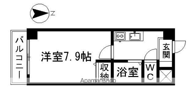 プロビデンス泉(1K/7階)の間取り写真