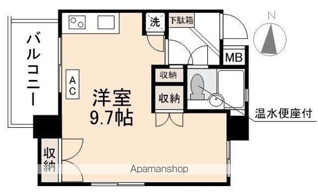R-RESIDENCE TAKAMATSU(ワンルーム/6階)の間取り写真