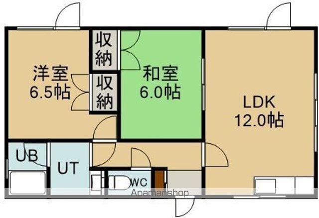 フラッツよし井(2LDK/1階)の間取り写真