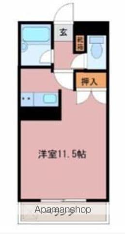 ジーピー14番館(ワンルーム/4階)の間取り写真