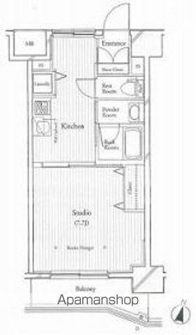 フィットエル仙台一番町(1K/12階)の間取り写真