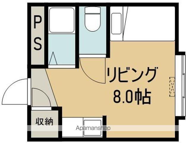 ヴァンベール本通Ⅲ(ワンルーム/1階)の間取り写真