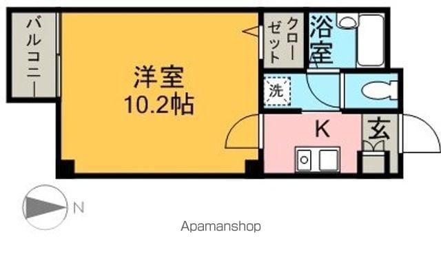 ロイヤルハウス西泉弐番館(1K/2階)の間取り写真