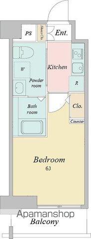 RJRリクロス高砂(1K/2階)の間取り写真