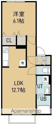 メゾン・ド・エミネンス(1LDK/1階)の間取り写真