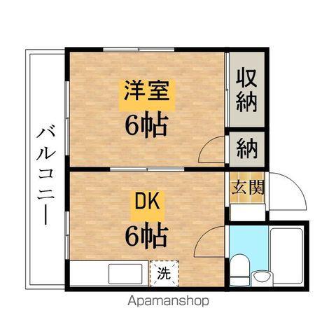 ソフィア西八王子(1DK/1階)の間取り写真