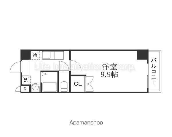 アートプラザ・ユー(1K/2階)の間取り写真