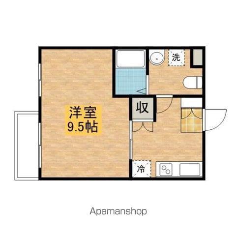 シュンシエール(1K/2階)の間取り写真