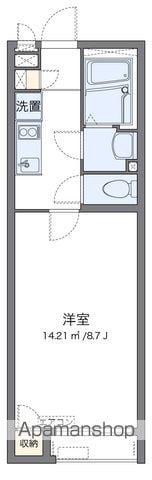 クレイノサイドサラウンド(1K/1階)の間取り写真