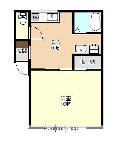 VIVACE HIGASHIJOHOKU(1DK/1階)の間取り写真