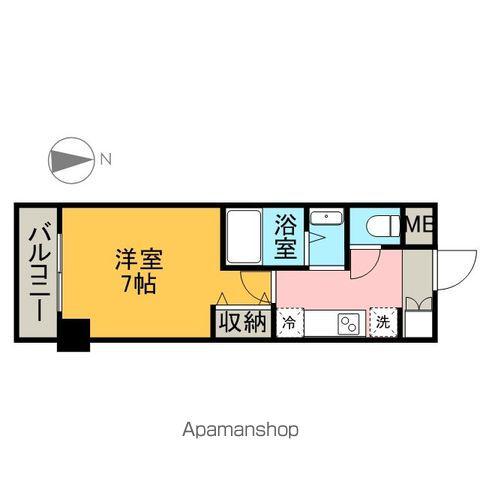 リアライズ代官町(1K/8階)の間取り写真