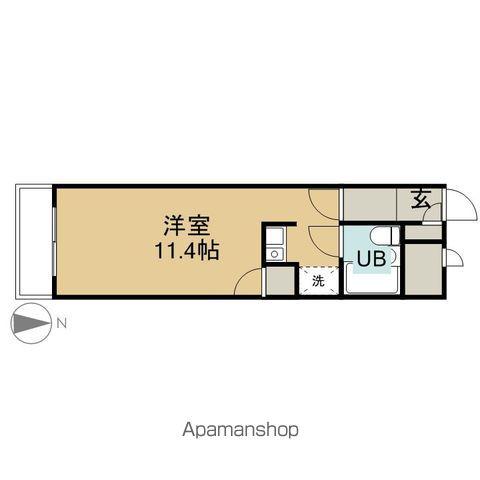 エスパシオ大町(ワンルーム/3階)の間取り写真