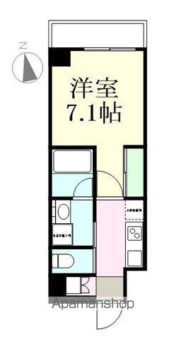 MIRAIZU RESIDENTIAL SENDAI Ⅱ(1K/3階)の間取り写真