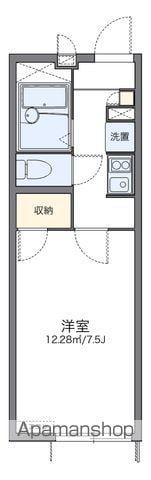 レオパレスフィールド中根(1K/1階)の間取り写真