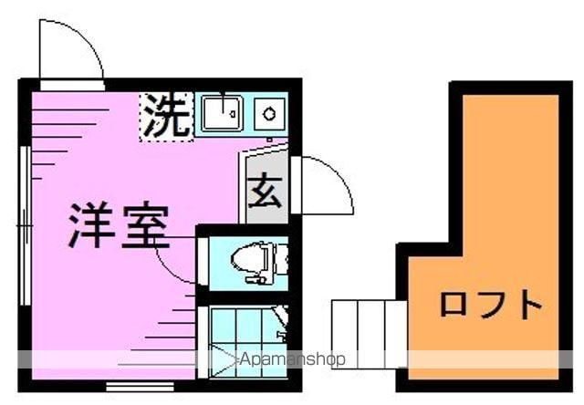 フェリスクリア(ワンルーム/2階)の間取り写真